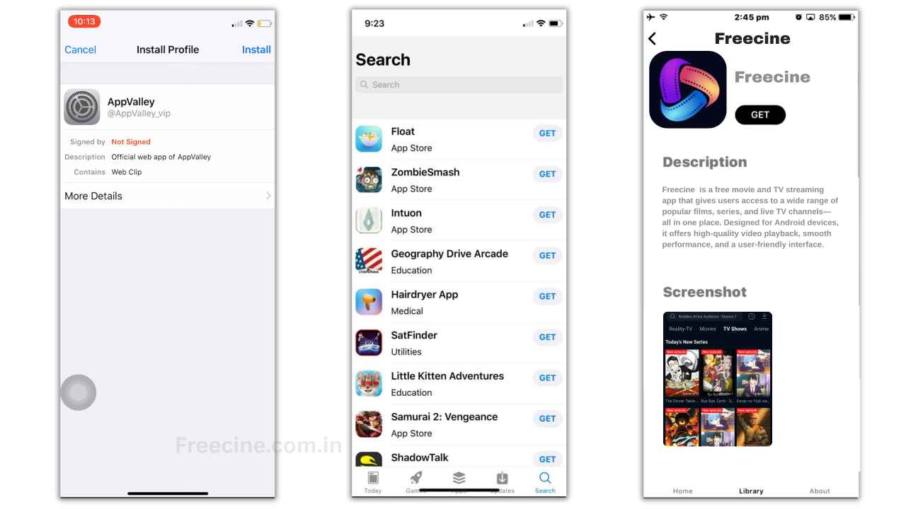 Freecine for iOS Download (V3.0.3 Updated) iPhone & iPad 2 Freecine for iOS Download and Install