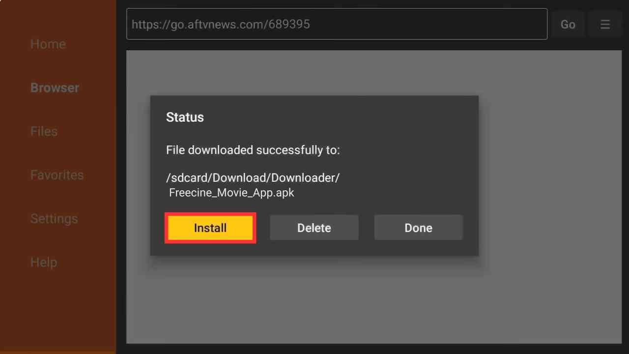 Install Freecine for Firestick 2